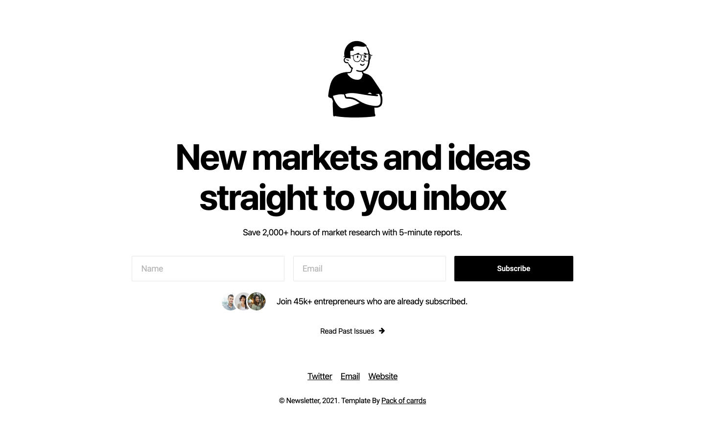 template preview